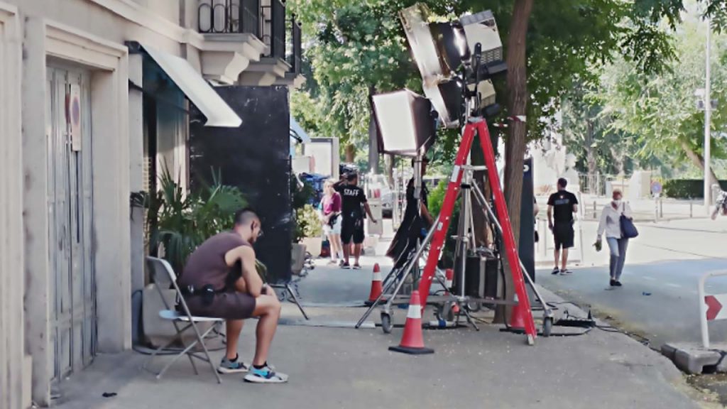 fotógrafo rodaje de películas